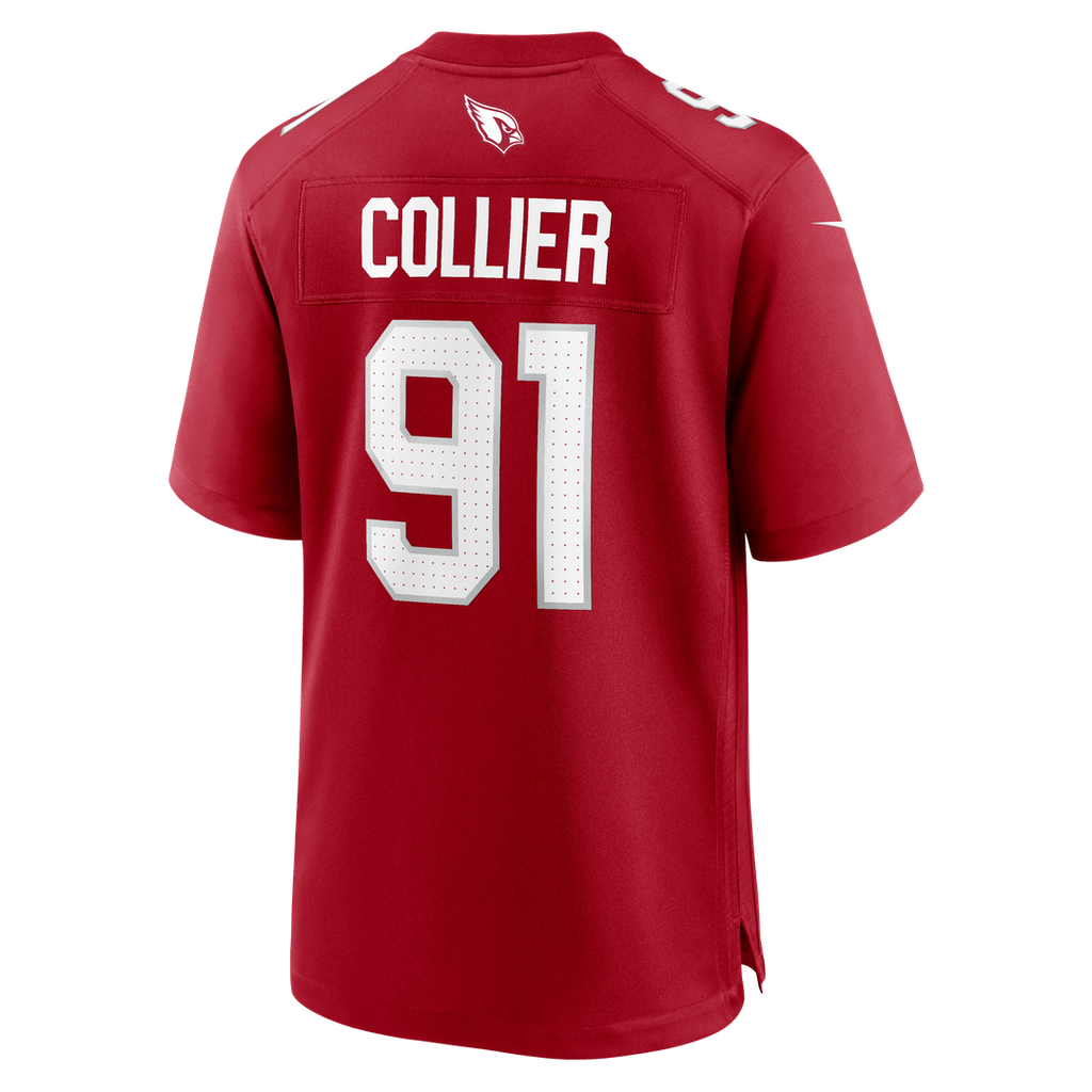 Arizona Cardinals L.J. Collier Nike Cardinal Team Game Jersey product image 3, provided for visual reference and product