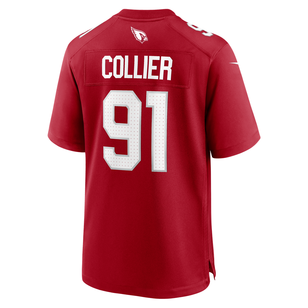 Arizona Cardinals L.J. Collier Nike Cardinal Team Game Jersey product image 3, provided for visual reference and product