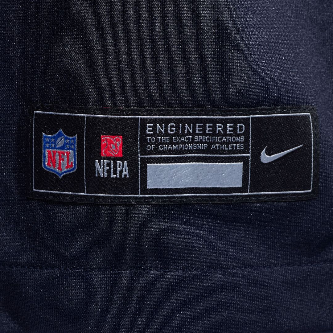 Houston Texans Number 1 Groom Nike Navy Game Jersey product image 6, provided for visual reference and product detail review
