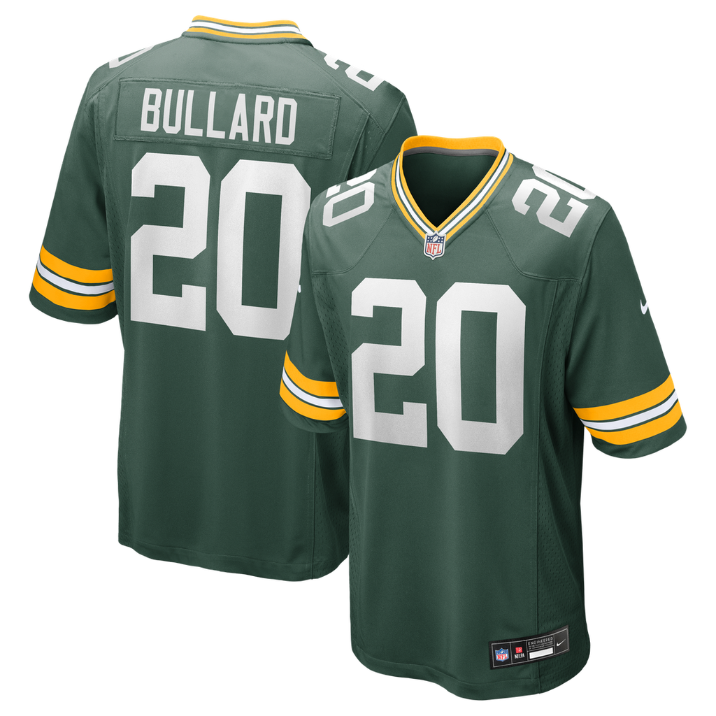 Green Bay Packers Javon Bullard Nike Green Game Jersey product image 1, provided for visual reference and product detail