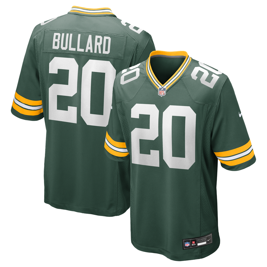 Green Bay Packers Javon Bullard Nike Green Game Jersey product image 1, provided for visual reference and product detail