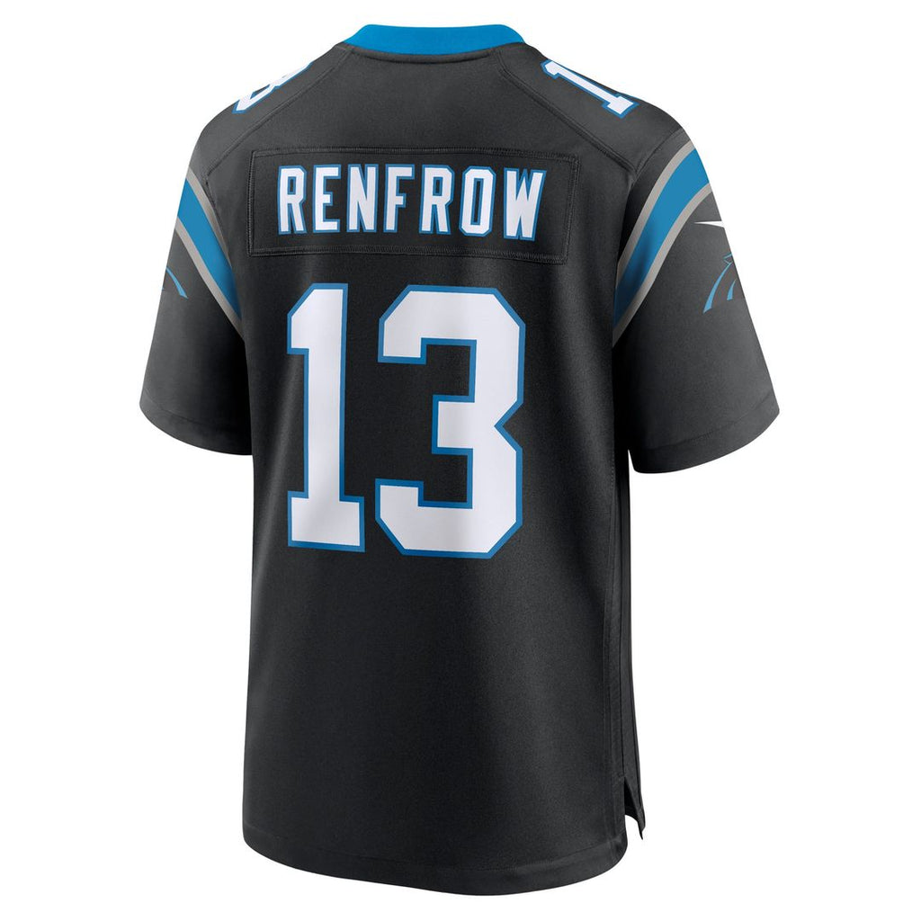 Carolina Panthers Hunter Renfrow Nike Black Team Game Jersey product image 3, provided for visual reference and product