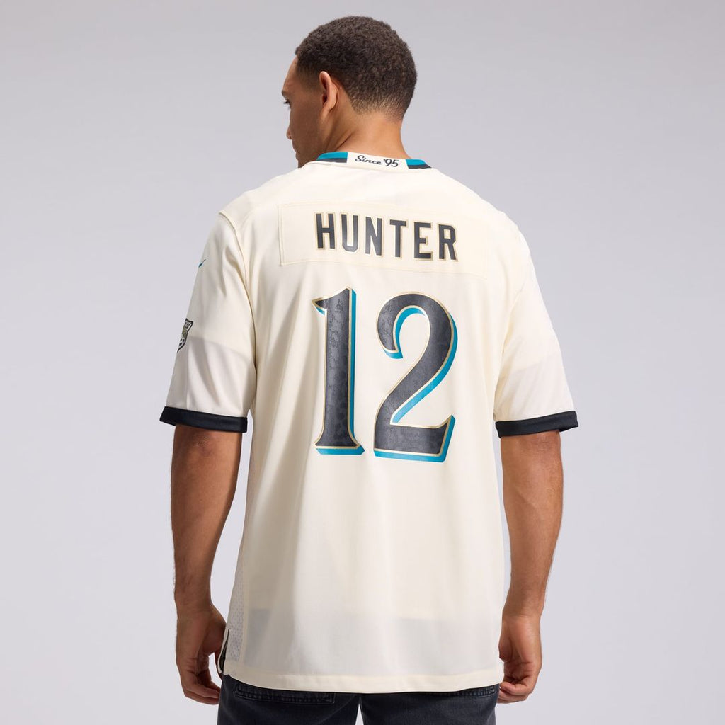 Jacksonville Jaguars Travis Hunter Nike Natural 2026 Rivalries Collection Game Jersey product image 3, provided for visual