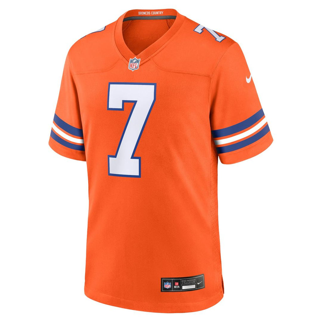 Denver Broncos John Elway Nike Orange Mile High Collection 1977 Throwback Retired Player Game Jersey product image 2,