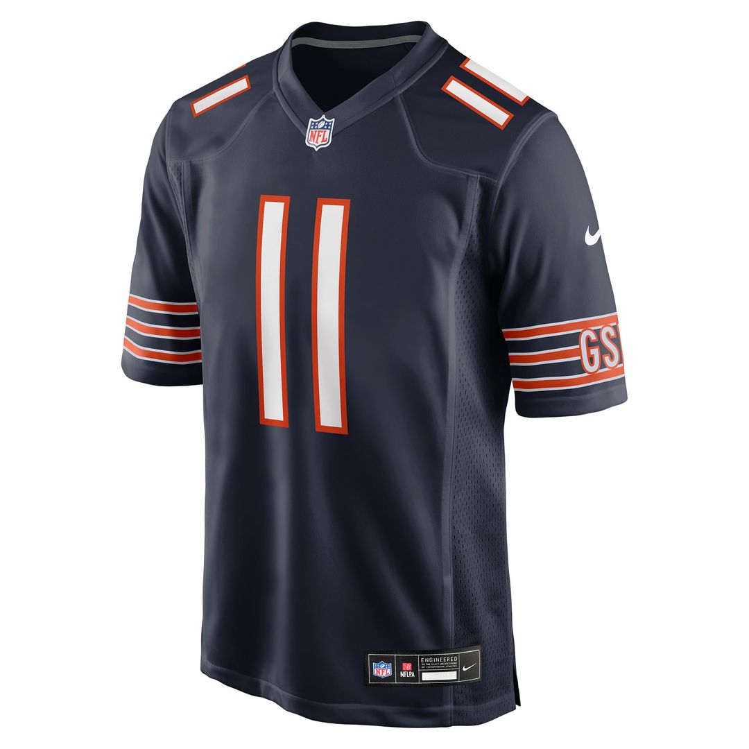 Chicago Bears Case Keenum Nike Navy Team Game Jersey product image 2, provided for visual reference and product detail review