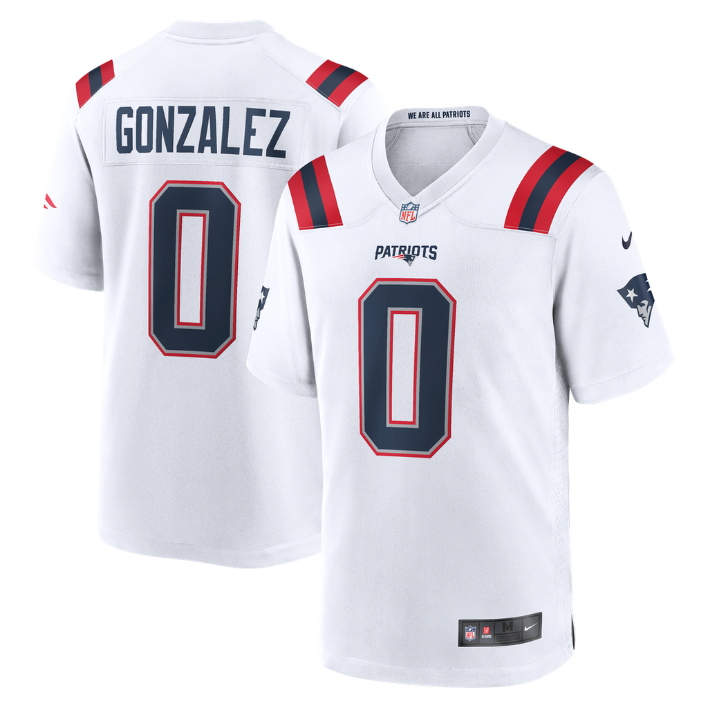 New England Patriots Christian Gonzalez Nike Navy Team Game Jersey product image 17, provided for visual reference and