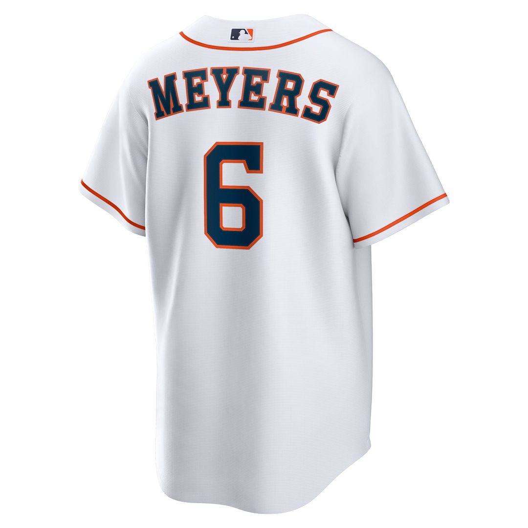 Houston Astros Jake Meyers Nike White Home Replica Jersey product image 3, provided for visual reference and product detail