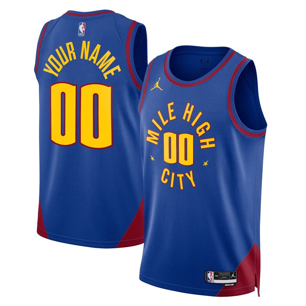 Denver Nuggets Jordan Statement Swingman Jersey - Custom - Unisex product image 1, provided for visual reference and product