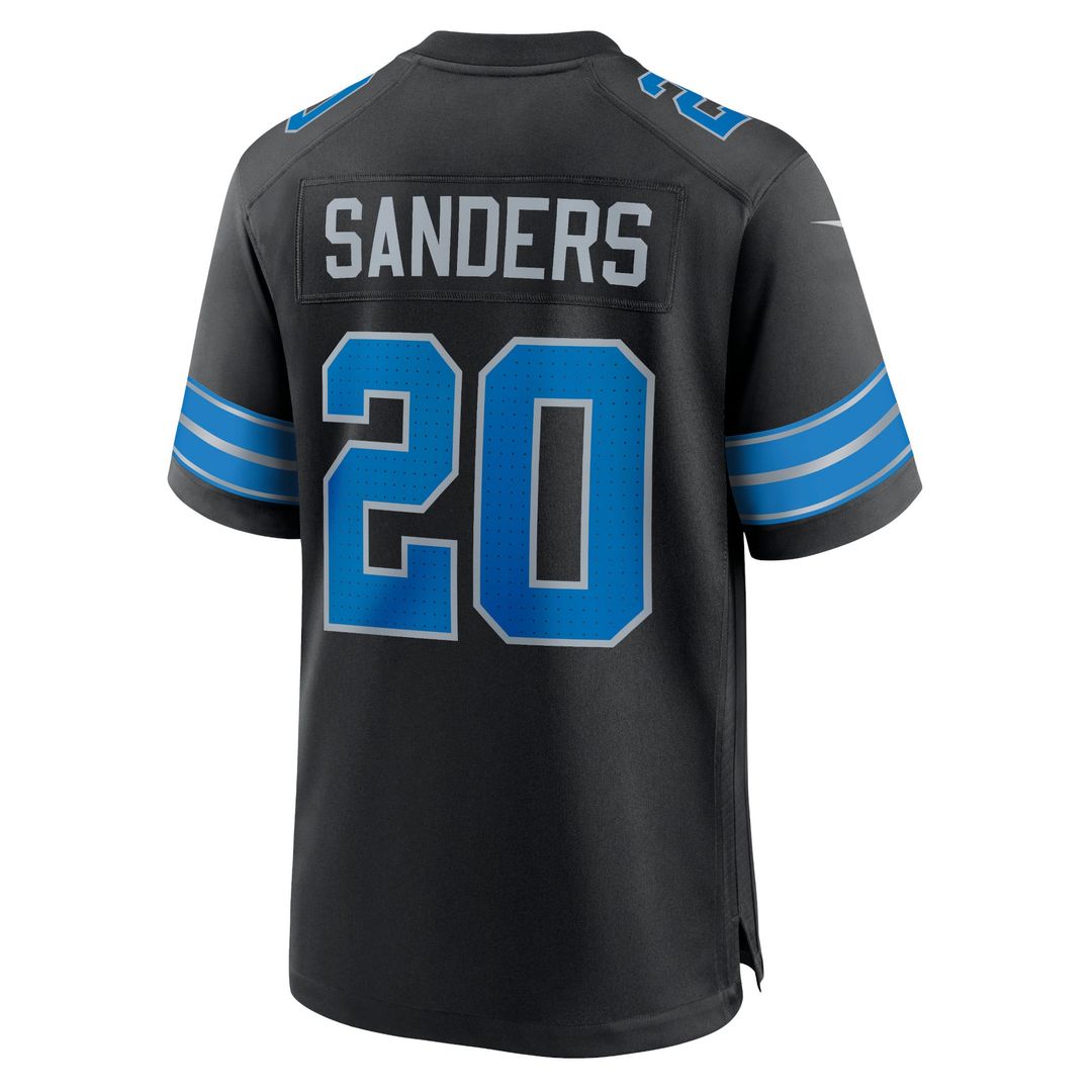 Detroit Lions Barry Sanders Nike Black 2nd Alternate Retired Player Game Jersey product image 3, provided for visual