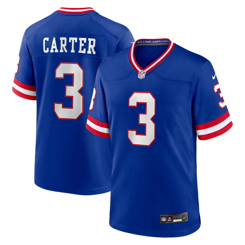 New York Giants Abdul Carter Nike Royal Alternate 2 Game Jersey product image 1, provided for visual reference and product