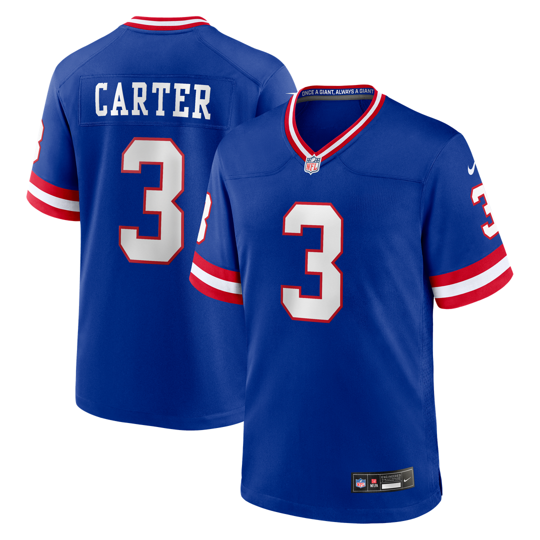 New York Giants Abdul Carter Nike Royal Alternate 2 Game Jersey product image 1, provided for visual reference and product