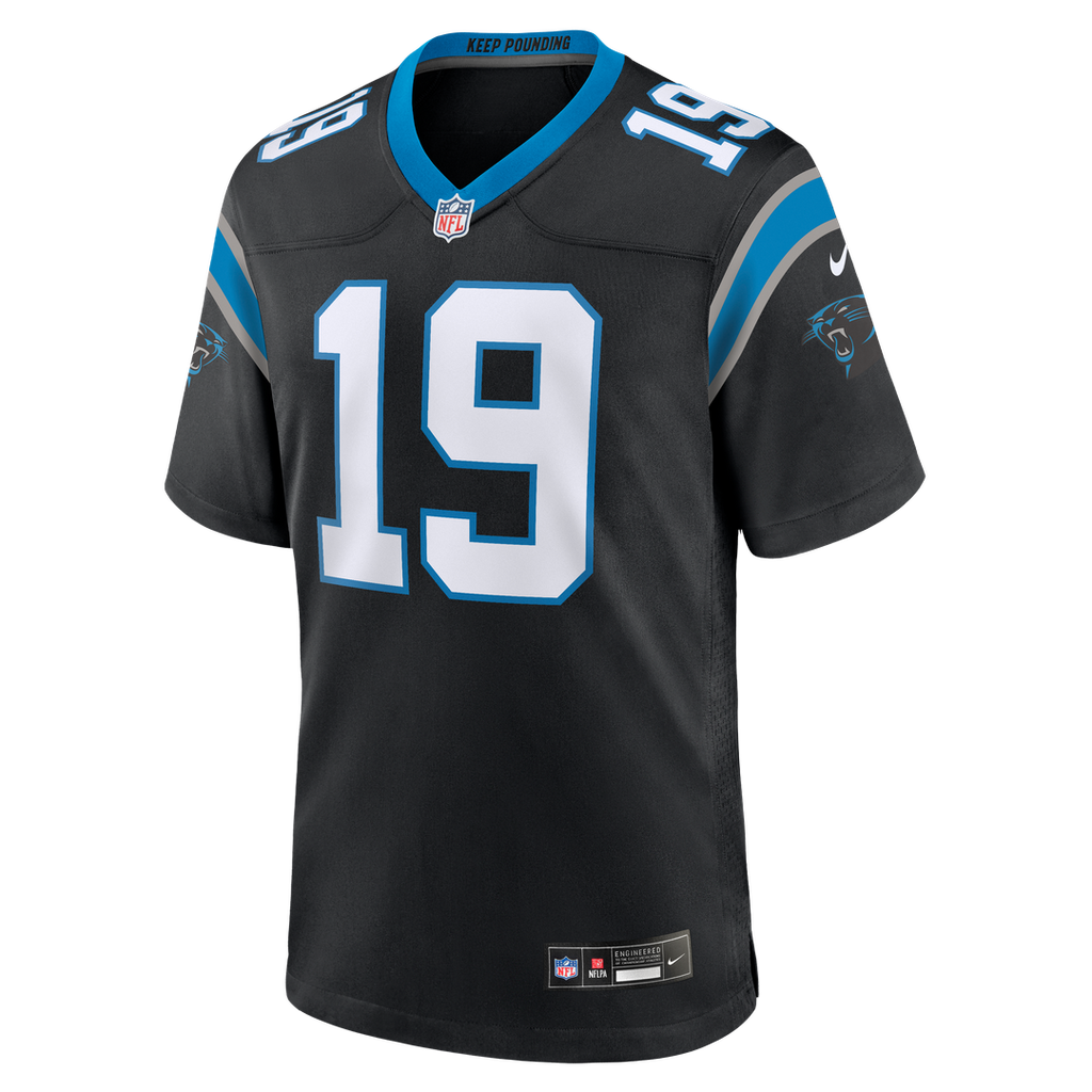 Carolina Panthers Chris Brazzell II Nike Black Team Game Jersey product image 2, provided for visual reference and product