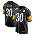 Pittsburgh Steelers Jaylen Warren Nike Black Game Player Jersey product image 1, provided for visual reference and product