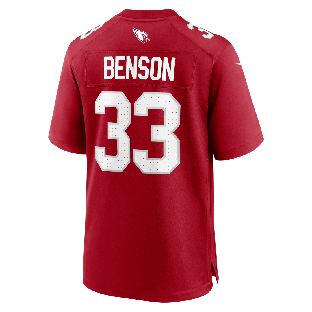 Arizona Cardinals Trey Benson Nike Cardinal Team Game Jersey product image 3, provided for visual reference and product