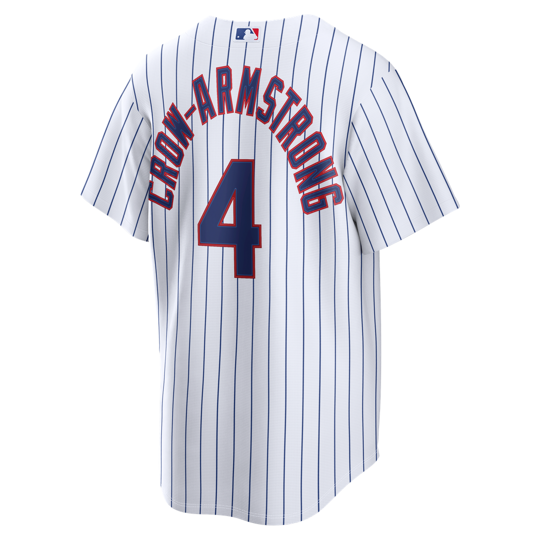 Chicago Cubs Pete Crow-Armstrong Nike White Home Replica Jersey product image 3, provided for visual reference and product