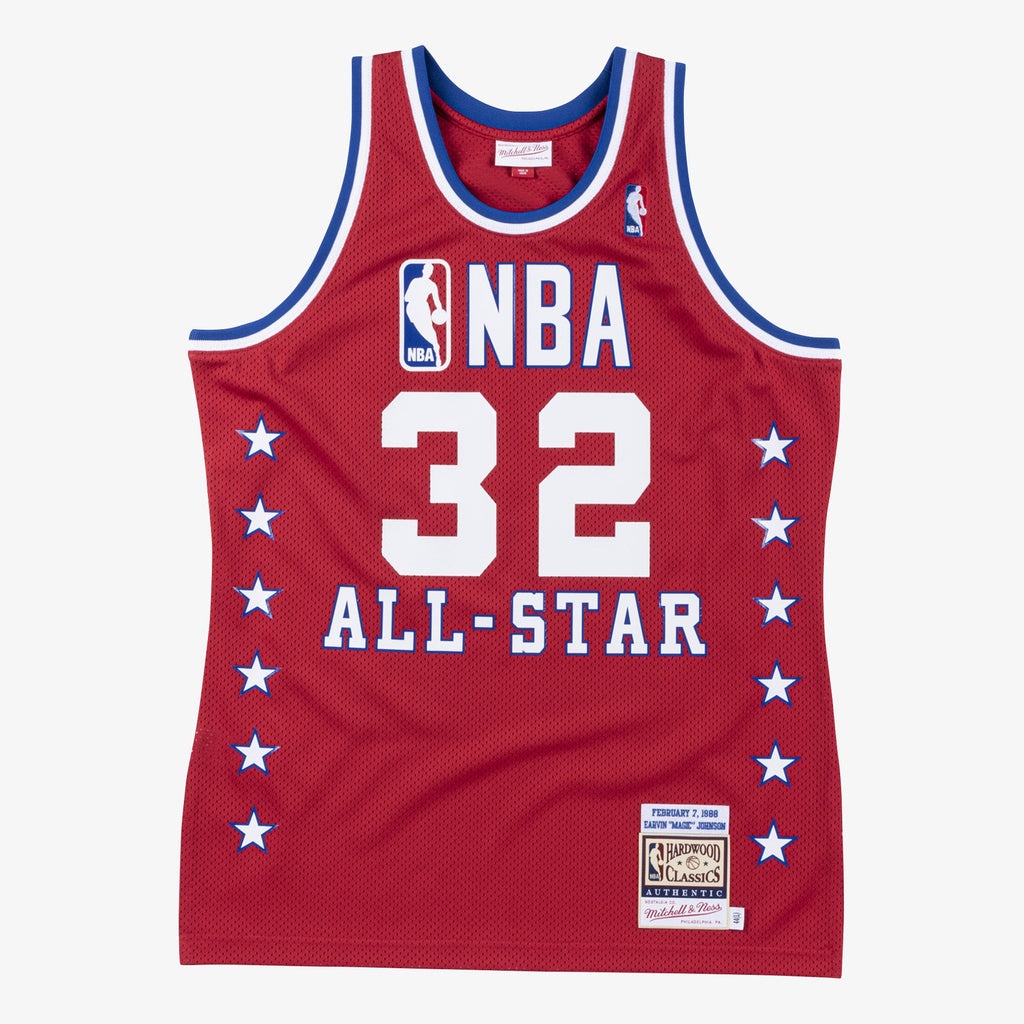 NBA All-Star West Mitchell & Ness Authentic Jersey Magic Johnson 1988 product image 1, provided for visual reference and