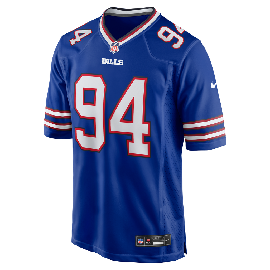 Buffalo Bills Landon Jackson Nike Royal Team Game Jersey product image 2, provided for visual reference and product detail