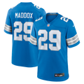 Detroit Lions Avonte Maddox Nike Blue Team Game Jersey product image 1, provided for visual reference and product detail