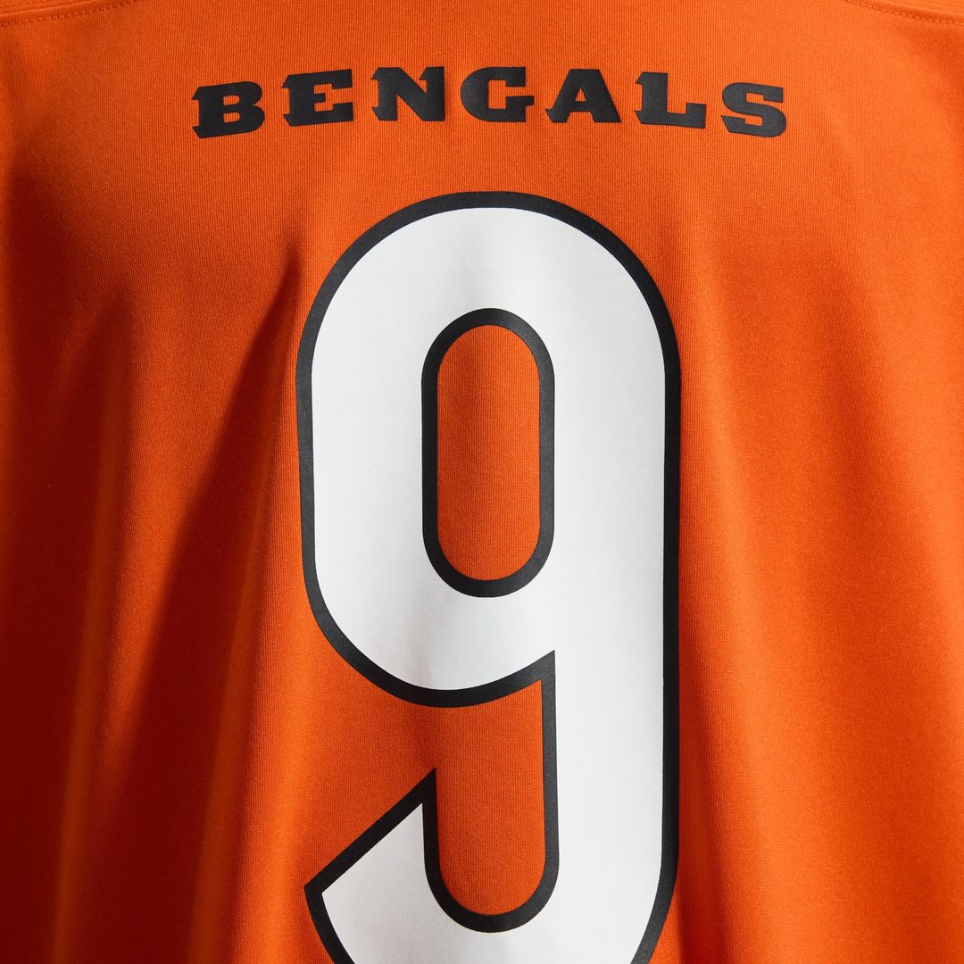 Cincinnati Bengals Joe Burrow Nike Orange Alternate Game Jersey product image 24, provided for visual reference and product
