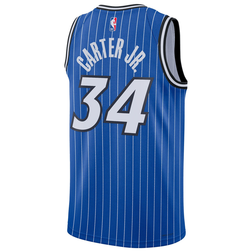 Orlando Magic Nike Replica Icon Edition Swingman Jersey - Blue - Wendell Carter Jr. - Unisex product image 4, provided for