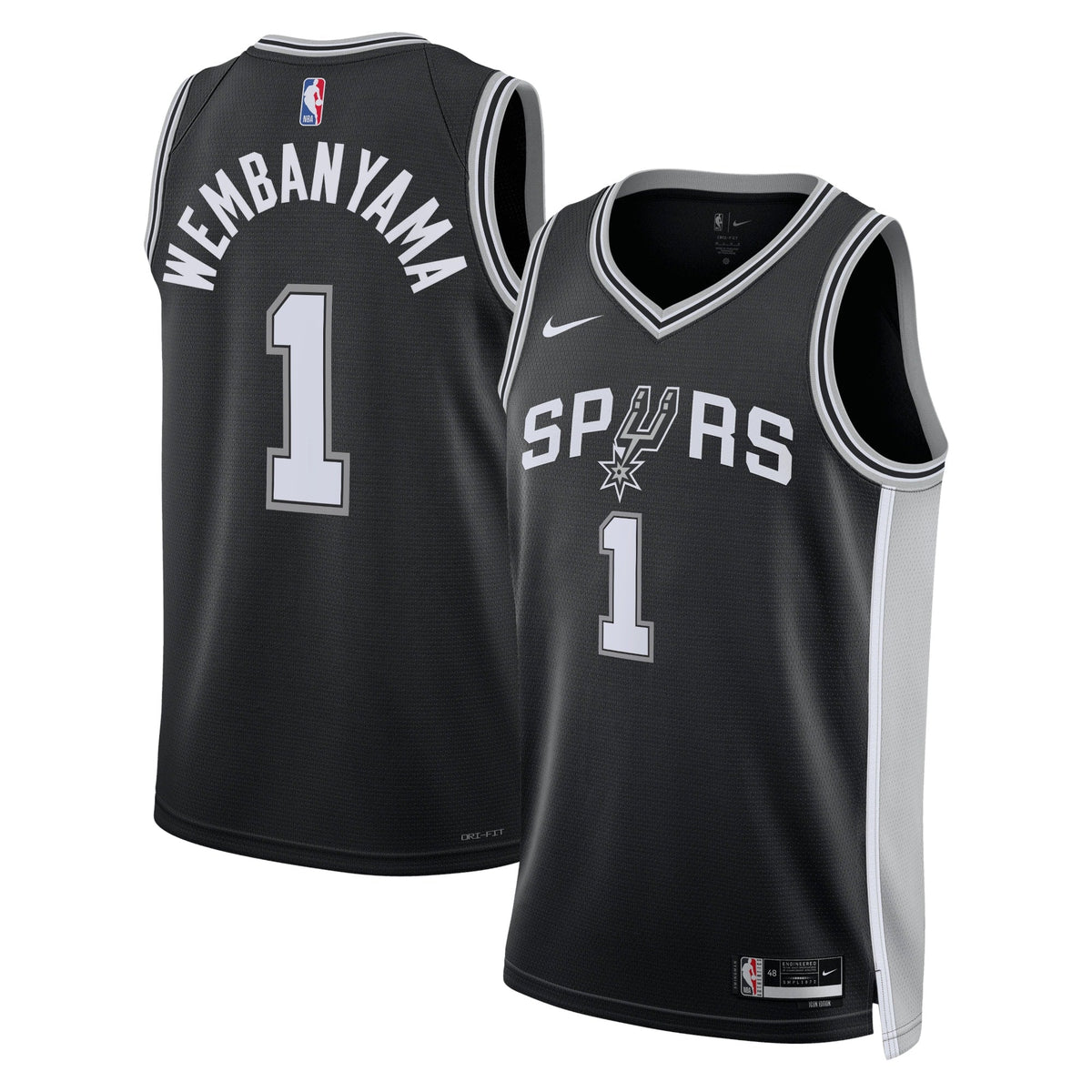 San Antonio Spurs Nike Icon Swingman Jersey - Victor Wembanyama product image 1, provided for visual reference and product