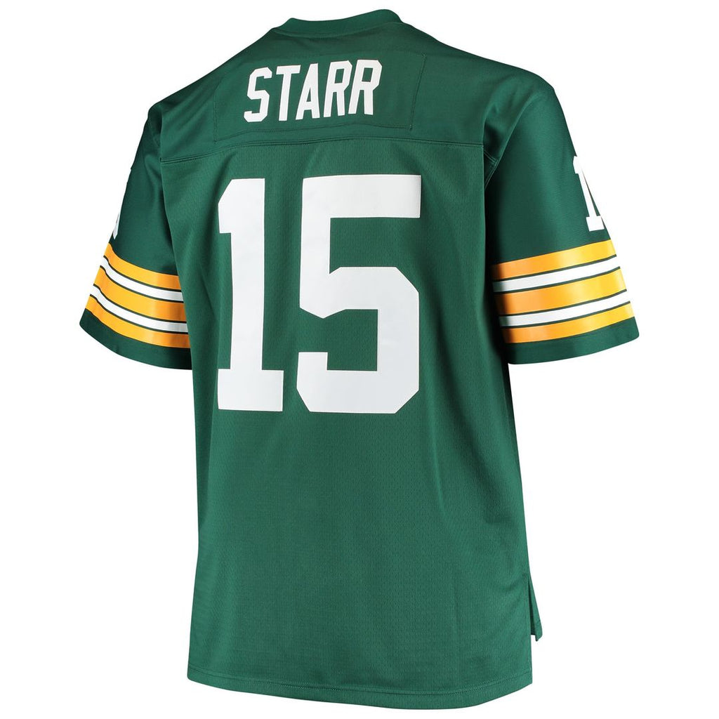 Green Bay Packers Bart Starr Mitchell & Ness Green Big & Tall 1968 Retired Player Replica Jersey product image 3, provided