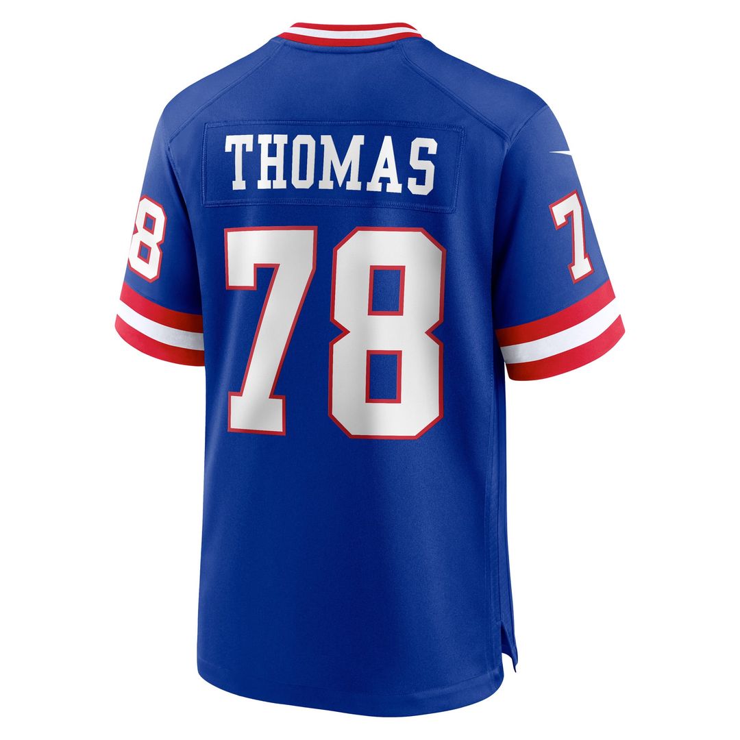 New York Giants Andrew Thomas Nike Royal Alternate Game Jersey product image 3, provided for visual reference and product