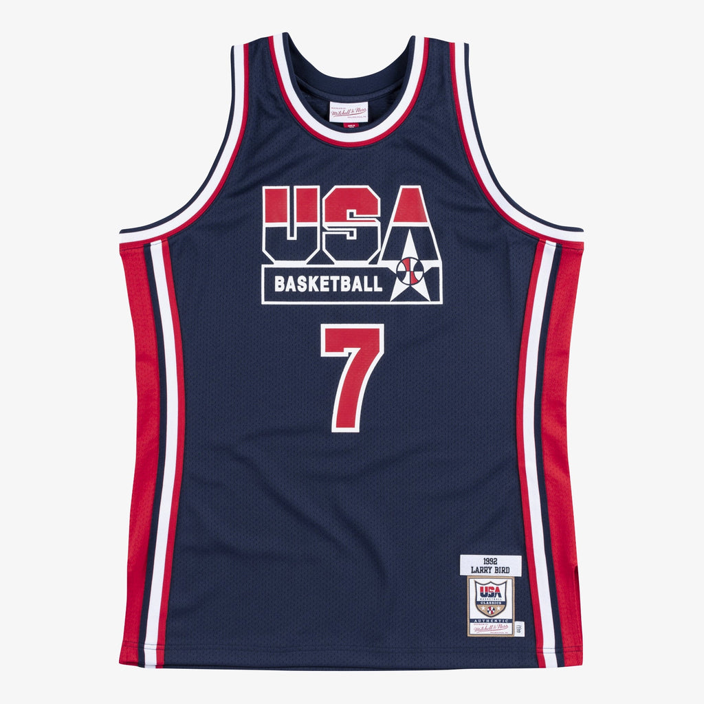 USA Basketball Mitchell & Ness Authentic Jersey Larry Bird 1992 Navy product image 2, provided for visual reference and