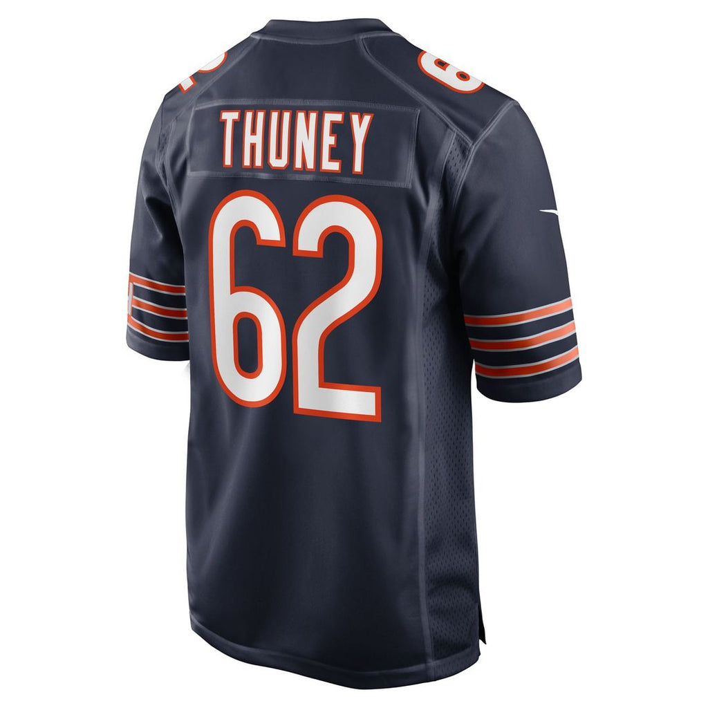 Chicago Bears Joe Thuney Nike Navy Team Game Jersey product image 3, provided for visual reference and product detail review