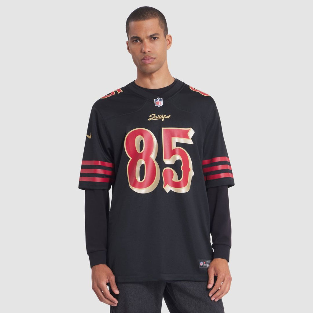 San Francisco 49ers George Kittle Nike Black Rivalries Collection Game Jersey product image 4, provided for visual reference