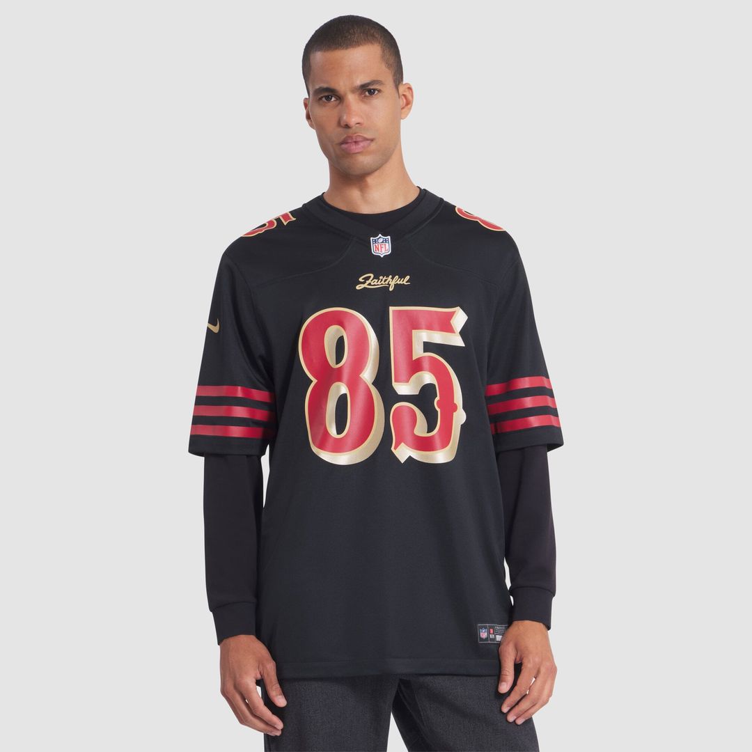 San Francisco 49ers George Kittle Nike Black Rivalries Collection Game Jersey product image 4, provided for visual reference