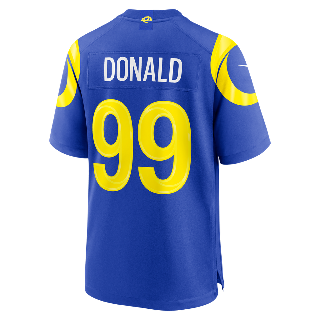 Los Angeles Rams Aaron Donald Nike Royal Game Jersey product image 3, provided for visual reference and product detail review