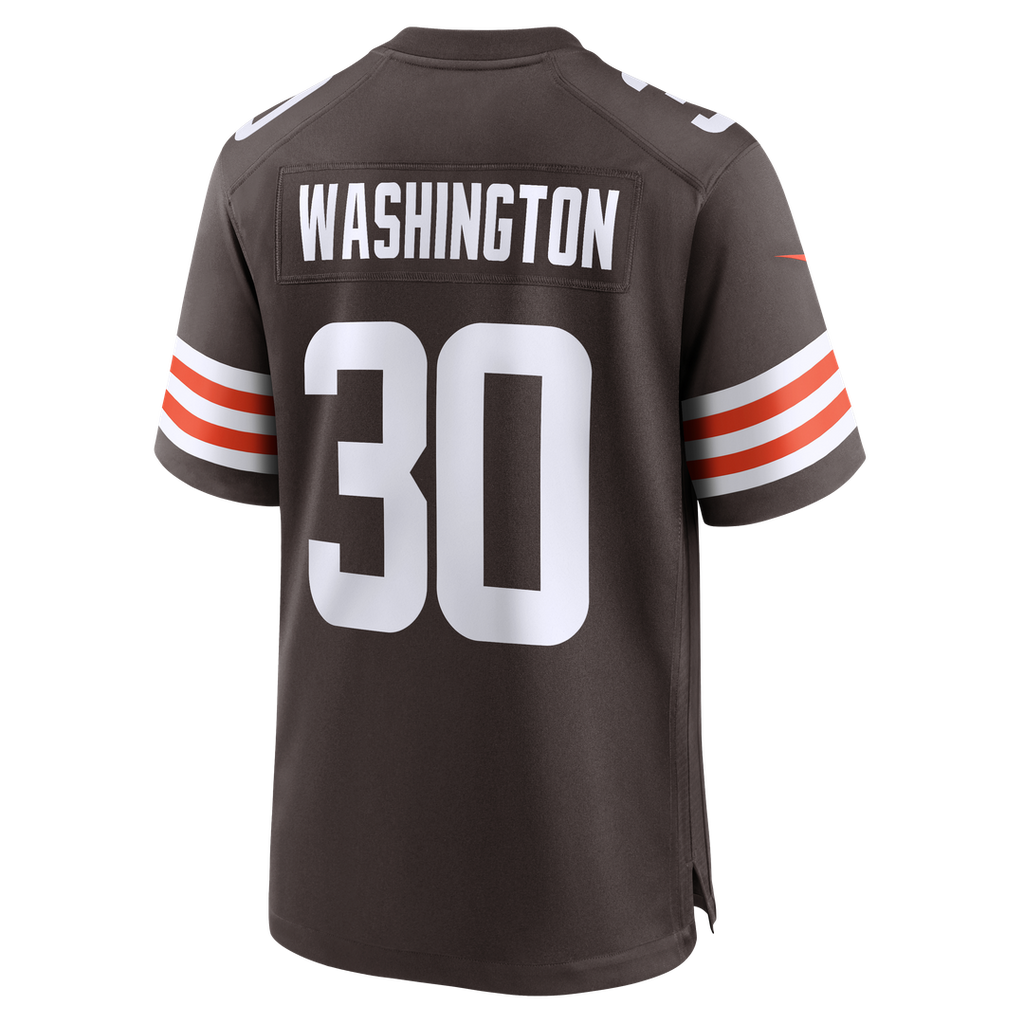 Cleveland Browns Zion Washington Nike Brown Team Game Jersey product image 5, provided for visual reference and product