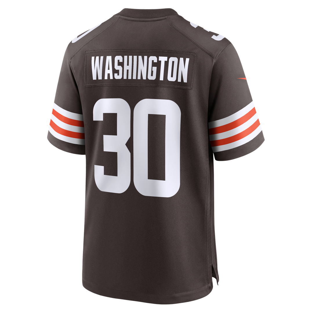 Cleveland Browns Zion Washington Nike Brown Team Game Jersey product image 5, provided for visual reference and product