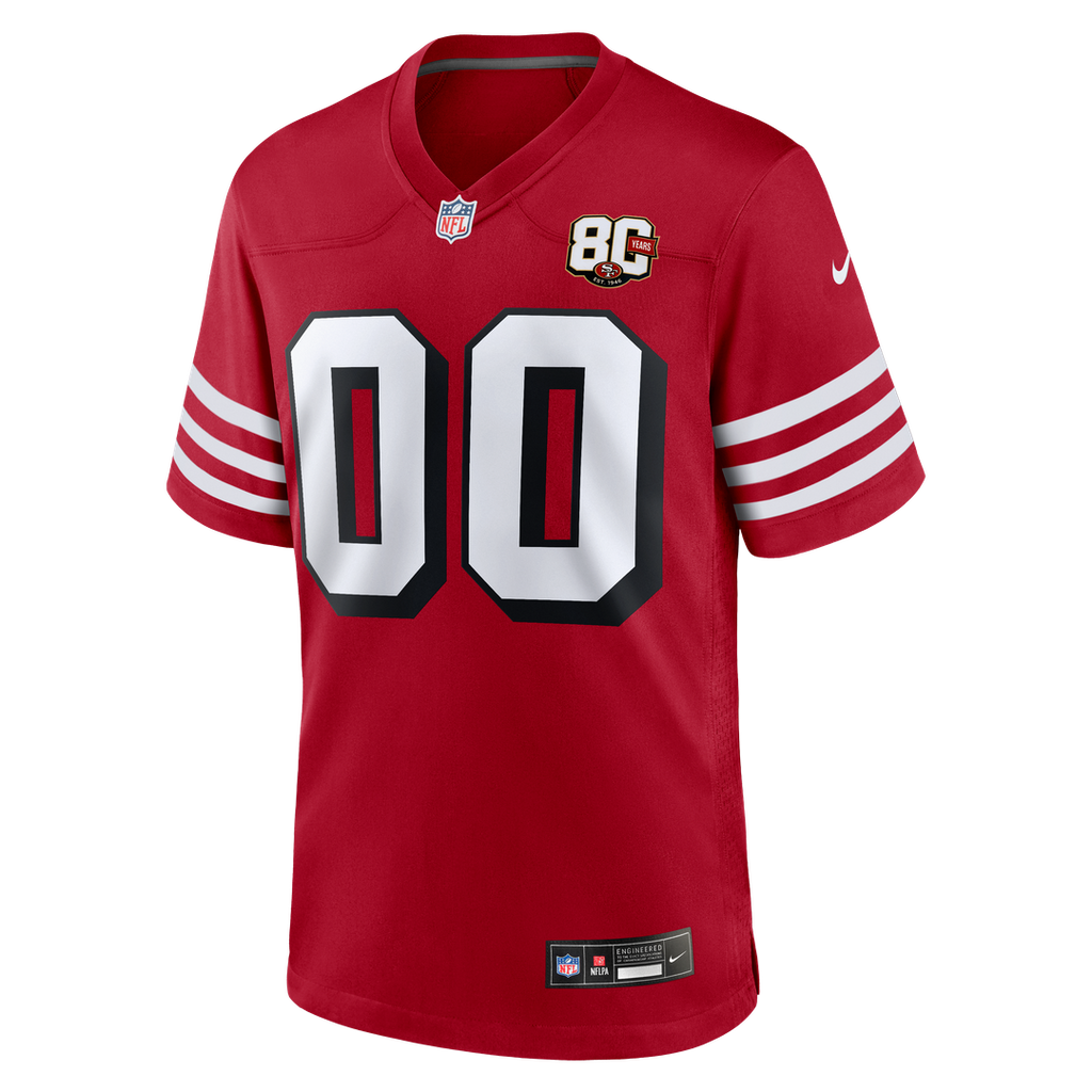 San Francisco 49ers Nike White Game Custom Player Jersey product image 16, provided for visual reference and product detail