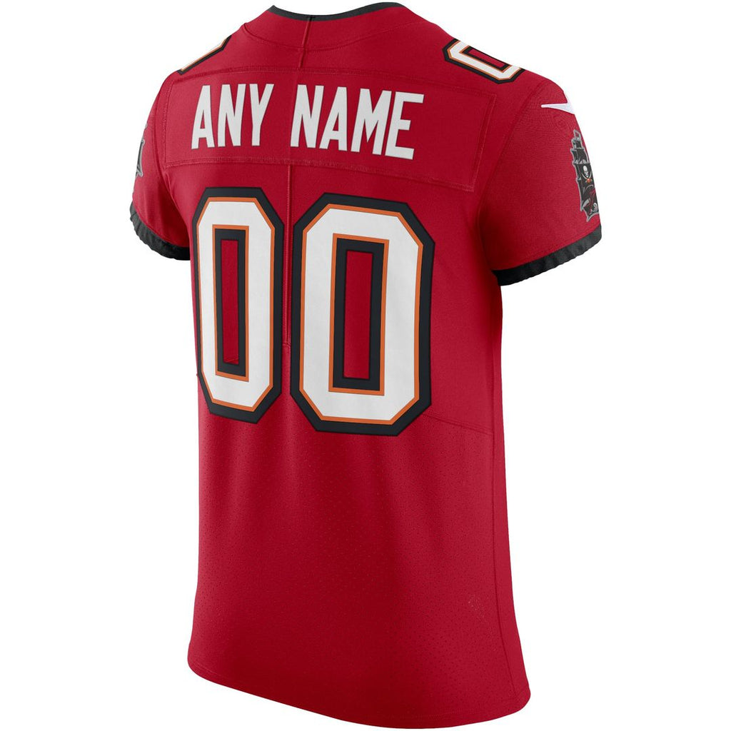 Tampa Bay Buccaneers Nike Red Vapor Elite Custom Jersey product image 3, provided for visual reference and product detail