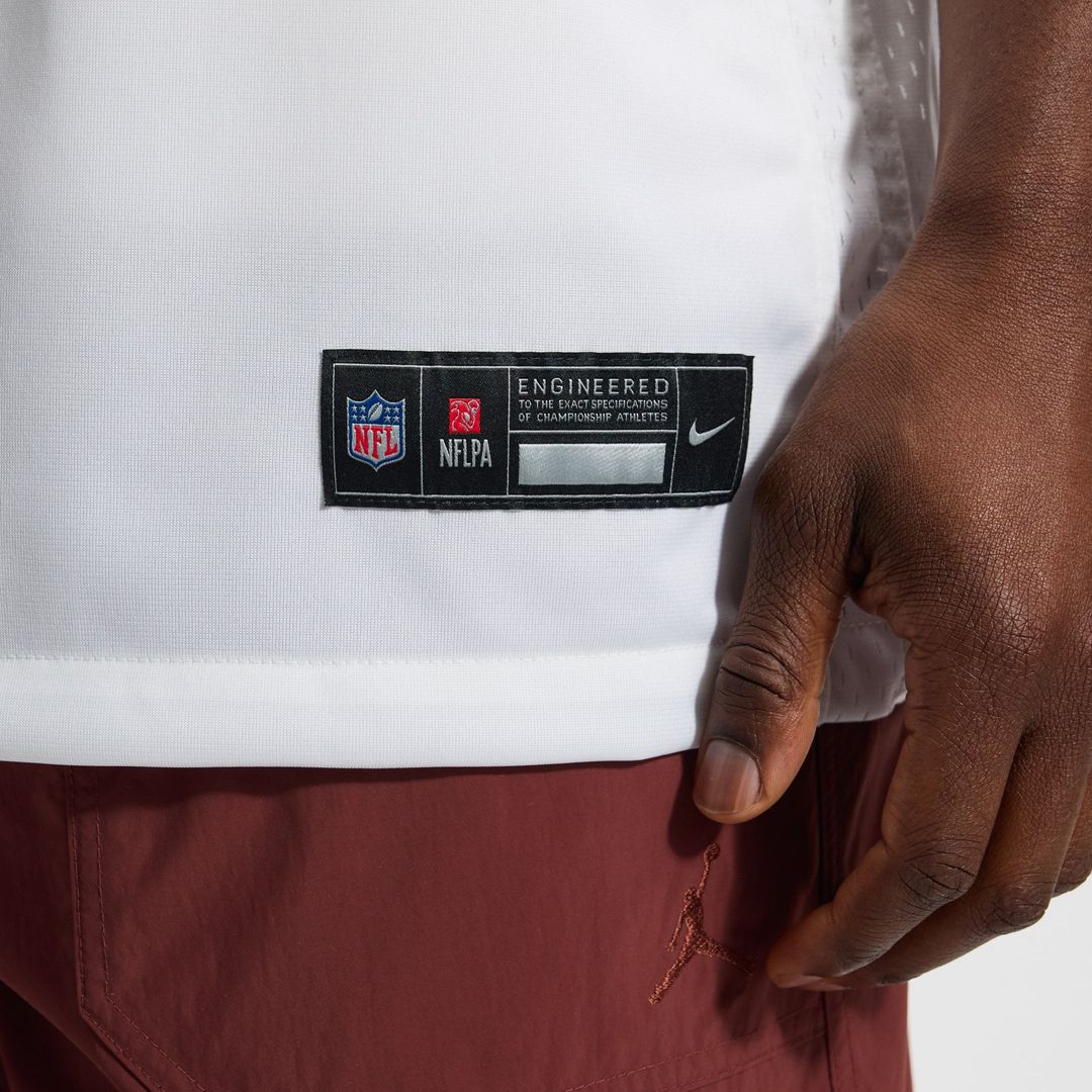 Washington Commanders Jayden Daniels Nike White Game Super Bowl Era Jersey product image 8, provided for visual reference