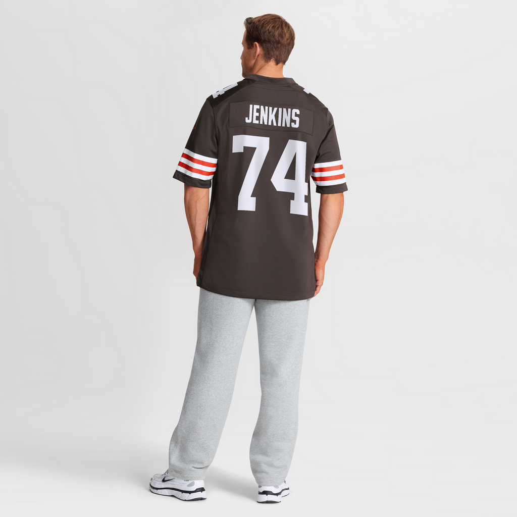 Cleveland Browns Elgton Jenkins Nike Brown Team Game Jersey product image 5, provided for visual reference and product