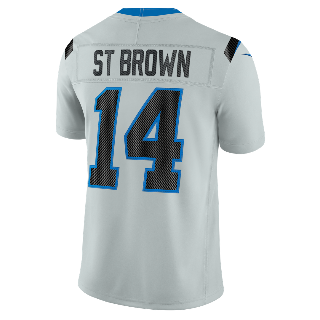 Detroit Lions Amon-Ra St. Brown Nike Silver 2026 Rivalries Collection Stitched Limited Jersey product image 3, provided for
