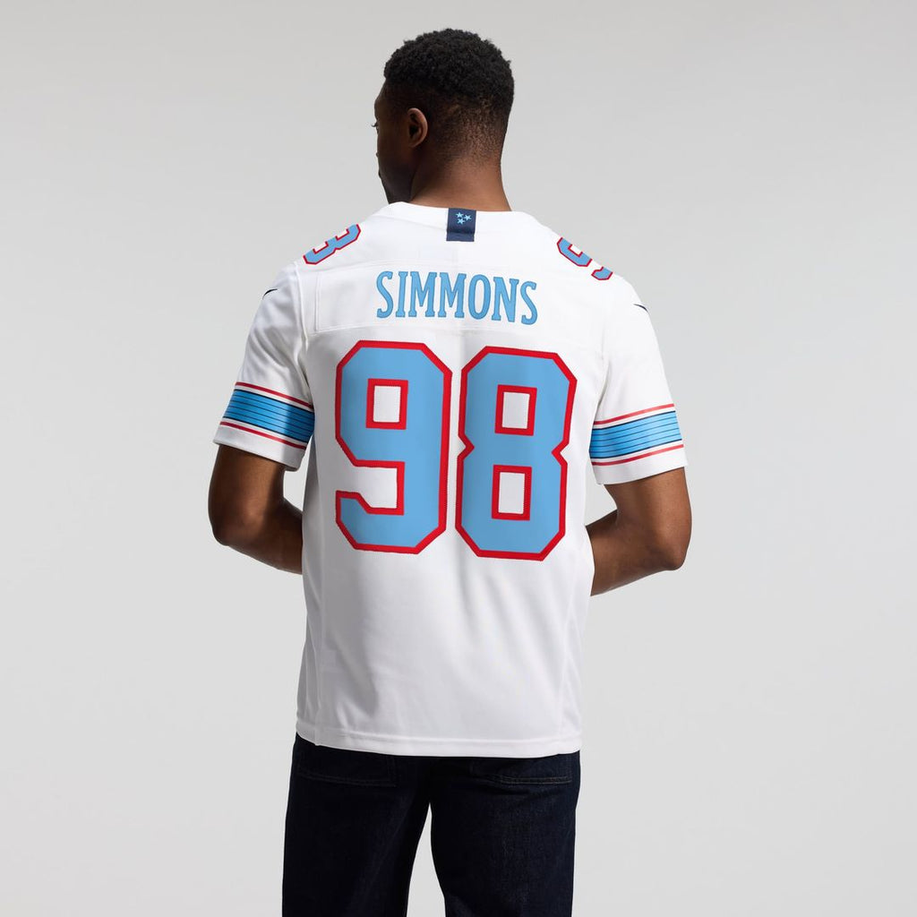 Tennessee Titans Jeffery Simmons Nike Light Blue Team Vapor F.U.S.E. Stitched Limited Jersey product image 31, provided for