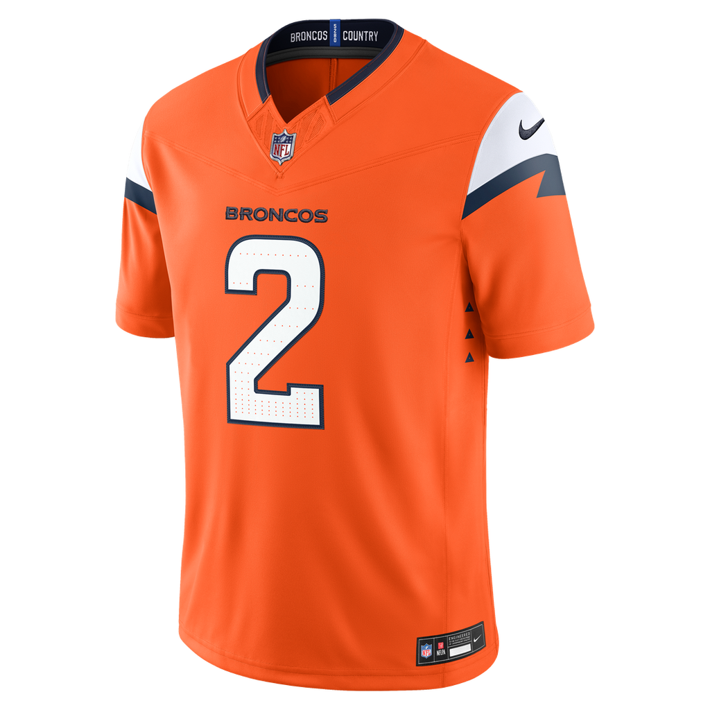 Denver Broncos Pat Surtain II Nike White Vapor F.U.S.E. Stitched Limited Jersey product image 12, provided for visual