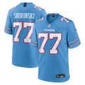 Tennessee Titans Peter Skoronski Nike Light Blue Game Jersey product image 1, provided for visual reference and product