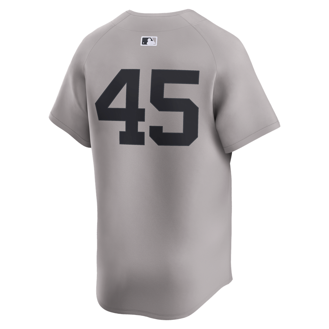 New York Yankees Gerrit Cole Nike Gray Road Limited Player Jersey product image 3, provided for visual reference and product