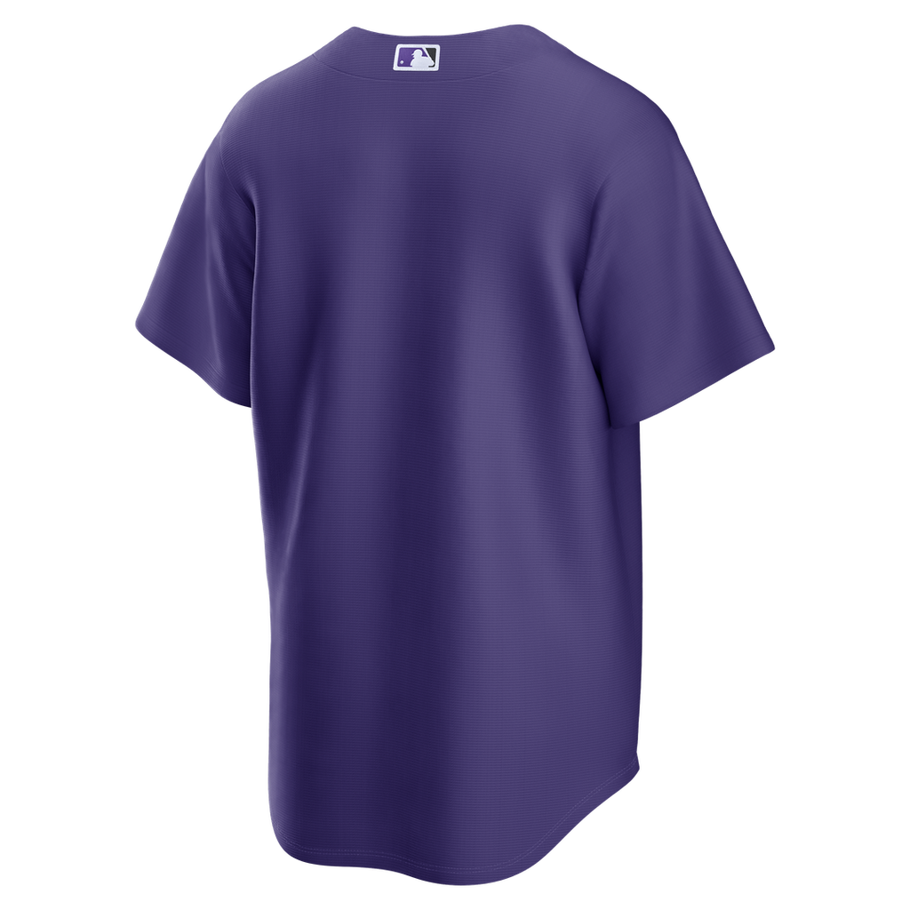 Colorado Rockies Nike Purple Alternate Replica Jersey product image 3, provided for visual reference and product detail