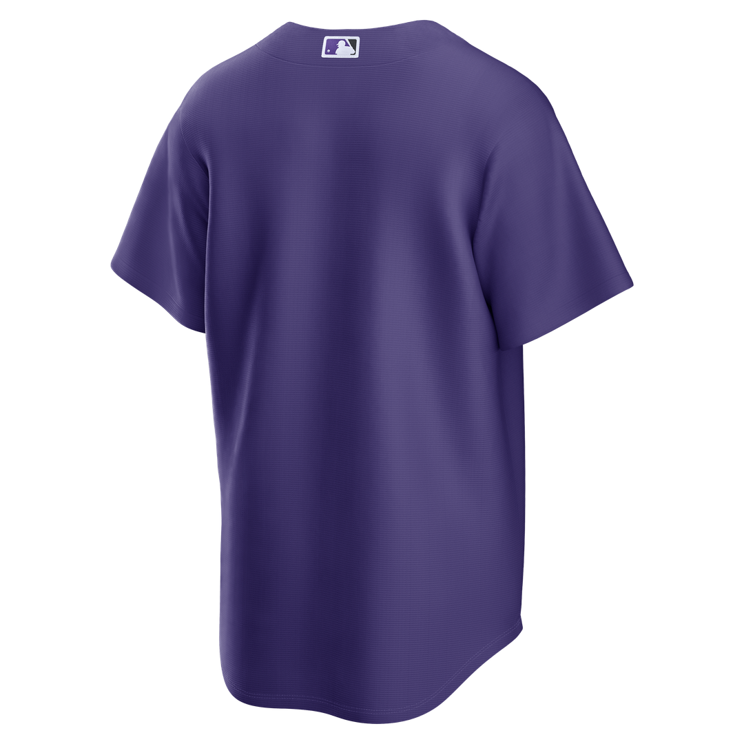 Colorado Rockies Nike Purple Alternate Replica Jersey product image 3, provided for visual reference and product detail