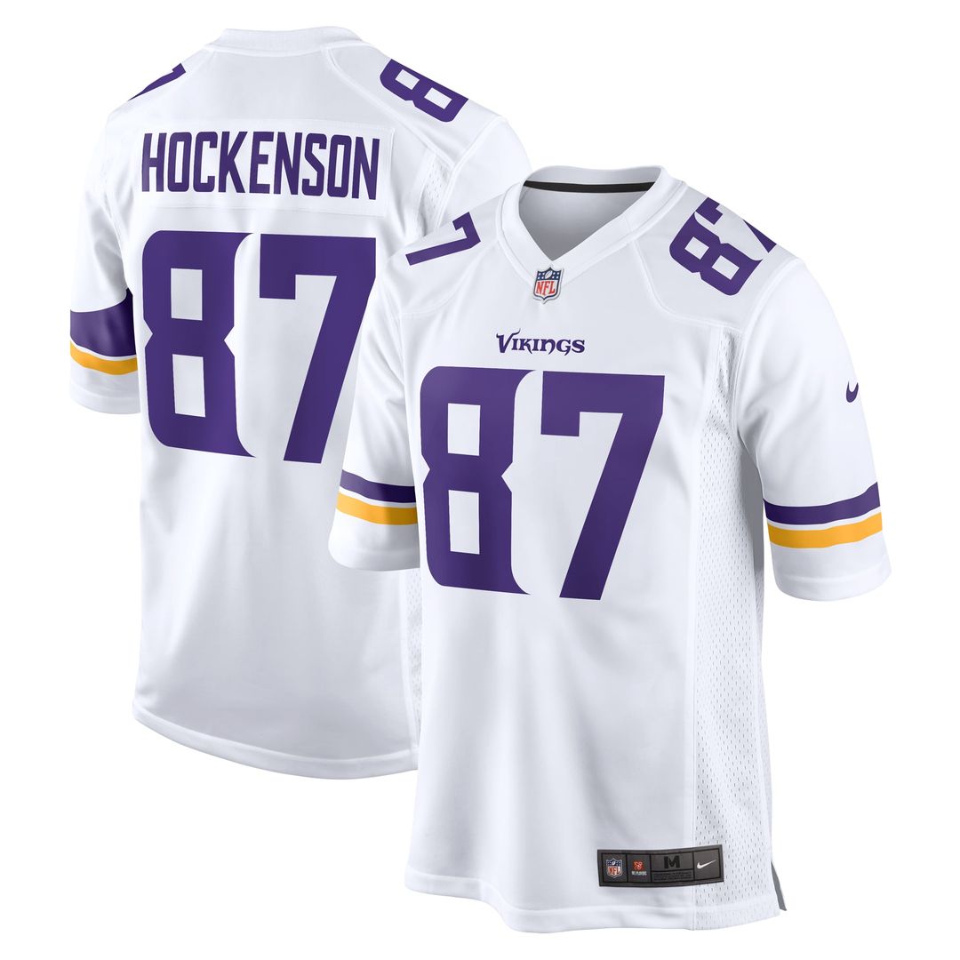 Minnesota Vikings Nike White Game Player Jersey product image 1, provided for visual reference and product detail review