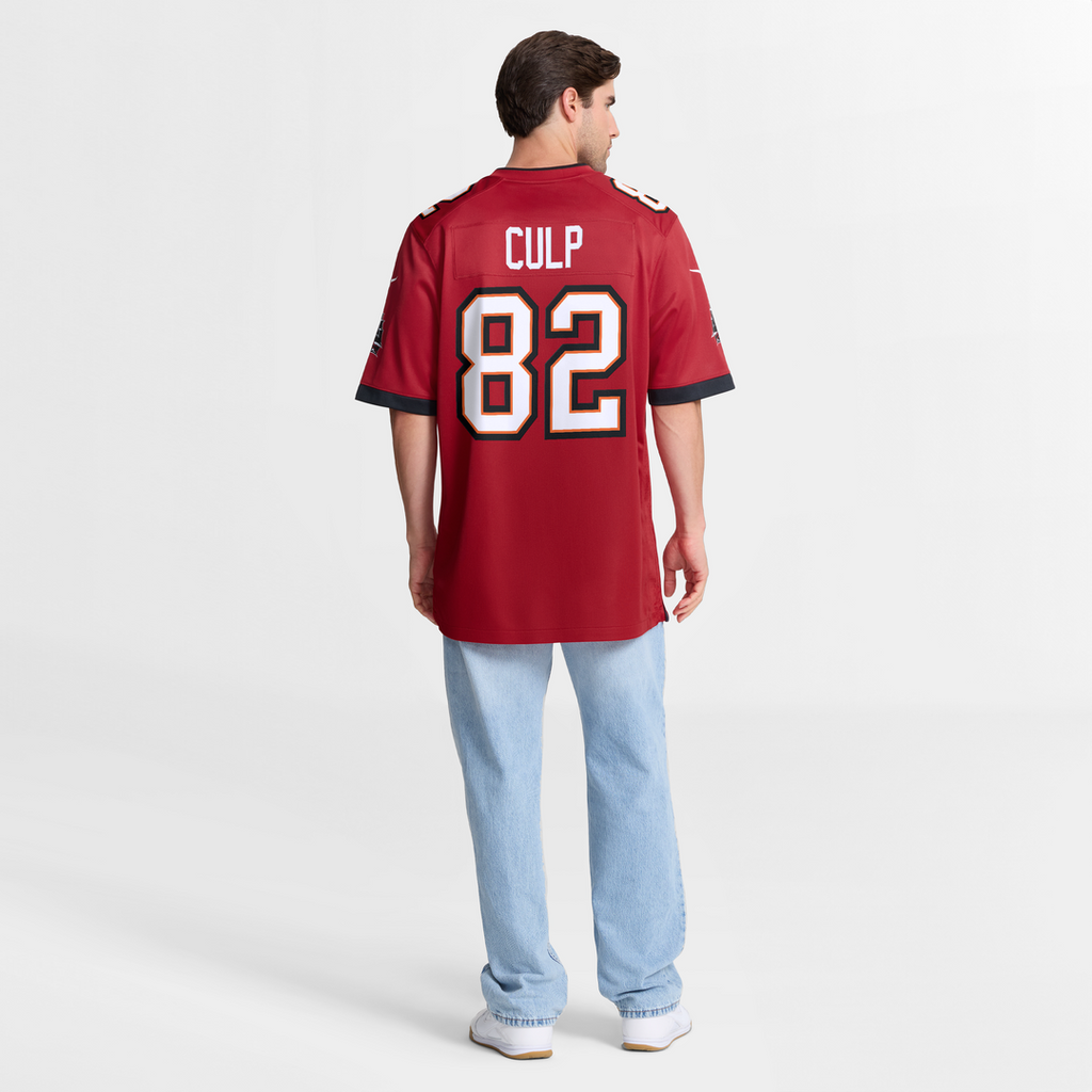 Tampa Bay Buccaneers Devin Culp Nike Red Game Jersey product image 8, provided for visual reference and product detail review