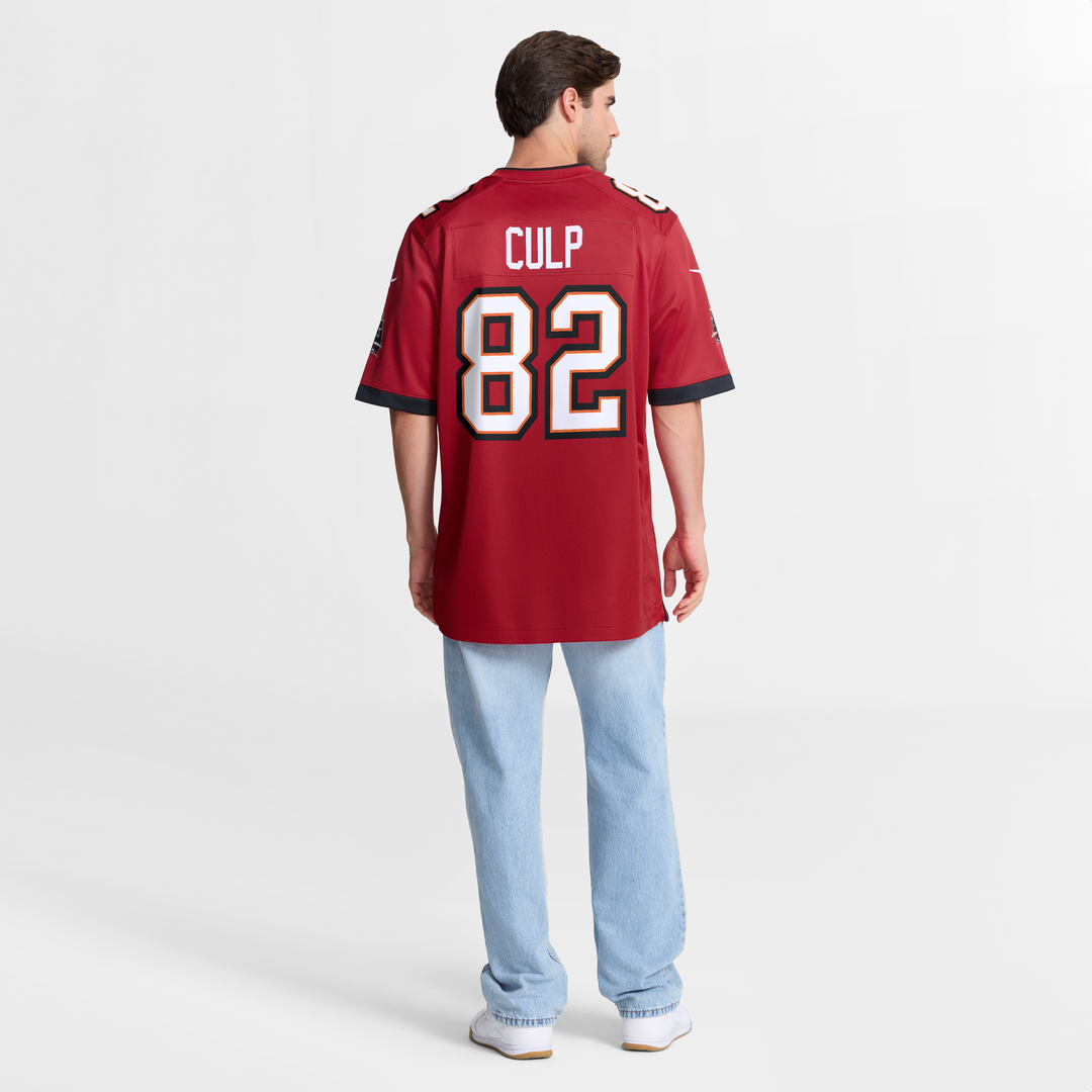 Tampa Bay Buccaneers Devin Culp Nike Red Game Jersey product image 8, provided for visual reference and product detail review