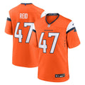 Denver Broncos Karene Reid Nike Orange Team Game Jersey product image 1, provided for visual reference and product detail