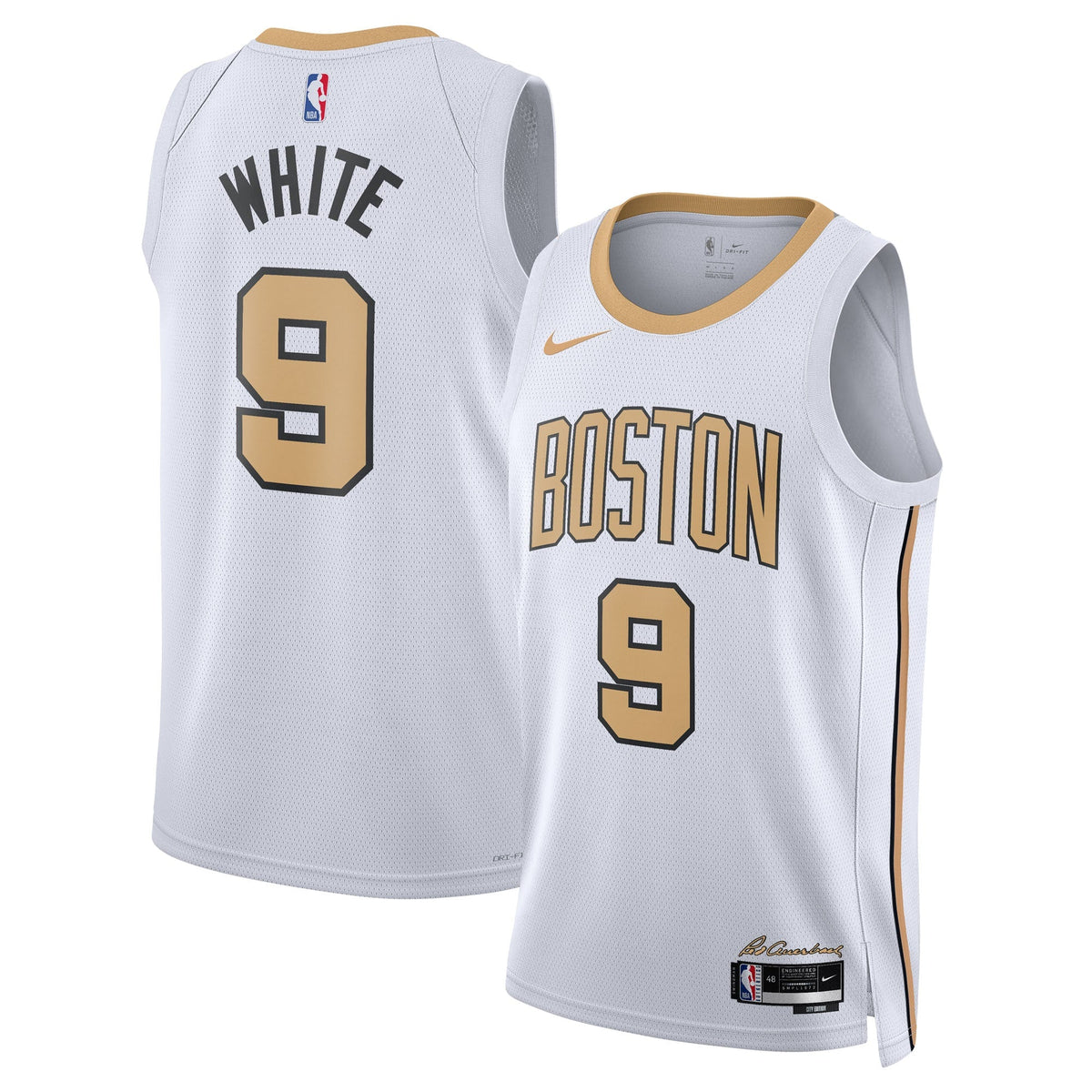 Boston Celtics Nike 2025/26 City Edition Swingman Jersey - White - Derrick White - Unisex product image 1, provided for